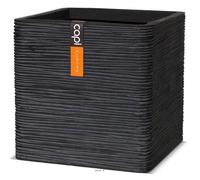 Bac Fibres Et Magnesium Hilo Ext. Cube L 40 X 40 X H40 Cm Noir