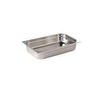 Vogue Bac Gastronorme inox GN 1/1 65mm, profondeur : 65 mm, capacité : 9 Litres, bac de conservation des aliments chauds et froids, compatible bain marie, couvercle vendu séparément, K903