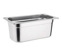 Vogue Bac Gastronorme 1/3, Bac Inox, Profondeur : 100 mm, Capacité : 3,7 litres, Récipient de conservation des aliments chauds et froids, Compatible Bain Marie, Couvercle vendu séparément, K933