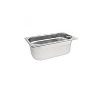 Vogue Bac gastronorme inox GN 1/4 K819 – profondeur 100 mm, 2,5 L, compatible bain‑marie