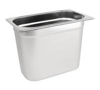 Bac Gastro Inox GN 1/4 - 200 mm - Vogue - Inox5,2 Gris G
