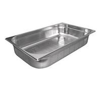 Vogue - Bac GN 1/1 perforé en inox 13,5 L, profondeur : 100 mm, idéal pour égoutter les aliments - compatible avec le réfrigérateur, le congélateur, la cellule de refroidissement et le four, K841