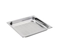 Bac Gastro Inox Perforé GN 2/3 - Profondeur 65 mm - Vogue - Inox550 cl Inox G