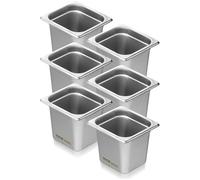 Bac Gastronorme-Vevor-Gn 1/6 Lot De 6-Inox-Bain-0,8 Mm D'épaisseur-16cm Profondeur-Réfrigérateurs, Stockage, Restauration
