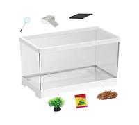 Bac générique pour reptiles | Base de drainage Turtle Terrarium Outdoor Drain Base, système de réservoir à crate amphibienne | Boîte de boîtier de grenouille serpent à poissons, crabes ermites
