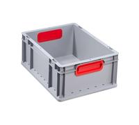 Bac Gerbable Norme Europe 417 EuroBox gris rouge Allit
