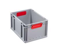 Bac Gerbable Norme Europe 422 EuroBox gris rouge Allit
