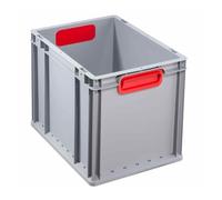 Bac Gerbable Norme Europe 432 EuroBox gris rouge Allit