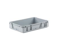 Bac gerbable Provost en polypropylène gris - 600 x 400 x 120 mm
