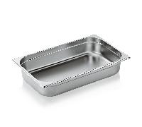 Bac GN 1/1 ECO en Acier au nickel-chrome 13 L H 100 mm Lot de 6 - WAS Germany