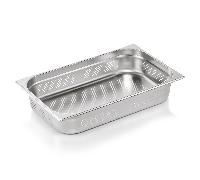 Bac GN 1/1 ECO en Acier Chrome 14 L H 100 mm Lot de 6 - WAS Germany