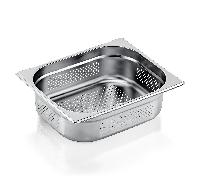 Bac GN 1/2 ECO en Acier Chrome 6,5 L H 100 mm Lot de 6 - WAS Germany