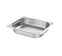 Hendi Bac gastronorme GN 1/2, fond perforé, empilable, bords lisses, inox 4L, 65 mm, -40° à 300°C