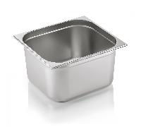 Bac GN 2/3 en Acier au nickel-chrome 18 L H 200 mm - WAS Germany