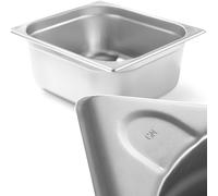 Hendi Bac Gastronorm GN 2/3 – Acier inoxydable, -40° à 250°C, 15,5 L, compatible four et bain-marie