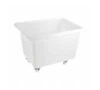 Bac grand volume 310 L - 4 roues pivotantes dont 2 avec freins - blanc