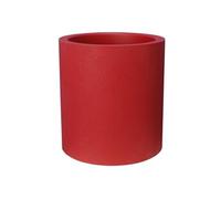 Pot de fleurs - RIVIERA - Granit rond - D29 x H32 cm - 10,5L - Rouge