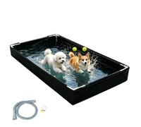 Bac Habitat à Tortue Aquatique imperméable, Compact, Pliable, transportable | Habitat D'Aquarium Pour Tortues Pour une utilisation dans le salon jardin cour porche intérieur et extérieur