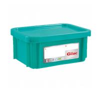 Bac HACCP 12 L rectangulaire + couvercle - vert