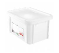 Bac HACCP 15 L rectangulaire + couvercle - blanc