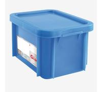 Bac HACCP 15 L rectangulaire + couvercle - bleu