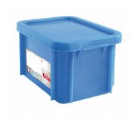 Bac HACCP 15 L rectangulaire + couvercle - bleu