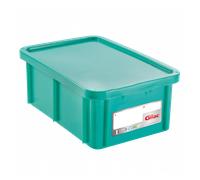 Bac HACCP 35 L rectangulaire + couvercle - vert