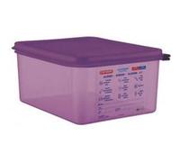 Bac hermétique violet anti allergénique 10 L - Araven GN 1/2 - 10 NC G