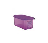 Bac hermétique violet anti allergénique 6 L - GN 1/3 - 6