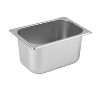 Bac Inox GN 1/4 Hauteur 150 mm - 26,5 x 16,2 cm - Grande Capacité - Bac Gastronorme Professionnel