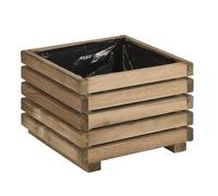 Bac KÜB 40 carré - 30 L - JARDIPOLYS - Bois - Pin européen traité autoclave - Capacité 30 litres
