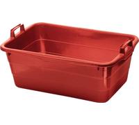 Bac L620xl425xH250mm contenance 45l PE rouge LOCKWEILER