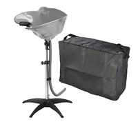 Bac lave tête doré coiffure sur pied avec sac (Gris)