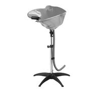 Bac lave tête gris coiffure avec pied