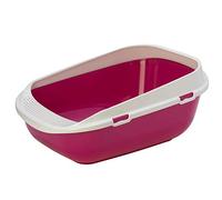 BAC LITIERE GEANT POUR CHAT 65 CM/GRANDE MAISON TOILETTE POUR CHAT JUSQU’À 8/9 KG