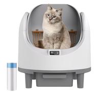 Bac Litiere pour Chat, Litiere Chat Autonettoyante XXL, Fonction Anti Odeur, Fonctionne Silencieusement, À Aire Ouverte, Robot Litière Automatique, Self Cleaning Cat Litter Box für Voyage