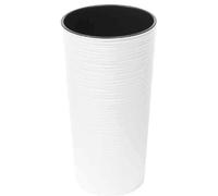 Bac Locon , Blanc Rillenoptik Ø25x46, 5cm Plastique Cache-Pot Avec Utilisation