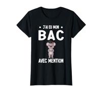 BAC Mention Bachelière Baccalauréat Fille Diplôme Koala T-Shirt