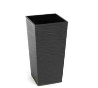 Bac Nizza, Graphite Rillenoptik 25x46, 5cm Plastique Cache-Pot Avec Utilisation