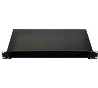 bac optique 19" noir, sans façade ni cassette, clip plastique