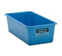 Bac PFV bleu 200 litres bas - Résistant aux huiles, fioul, gasoil, produits chimiques - CEMO