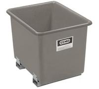Bac PFV gris 2 200 l + fourreaux - Résistant aux huiles, fioul, gasoil, produits chimiques - CEMO