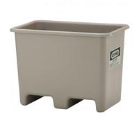 Bac PFV gris 200 l + Passage de fourches - Résistant au fioul, huile, gasoil, produits chimiques - CEMO - 10584