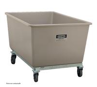 Bac PFV gris 300 litres sur roulettes - Résistant aux huiles, fioul, gasoil, produits chimiques - CEMO - 7183