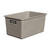 Bac PFV gris 500 litres - Résistant aux huiles, fioul, gasoil, produits chimiques - CEMO - 7166