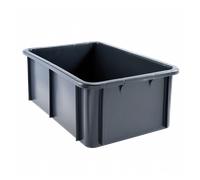 Bac Plastique Alimentaire 600x400x217 35 L gris