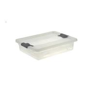 Bac plastique avec couvercle - KEEEPER - 7L - Transparent gris - Dimensions 95x39x295mm - PP