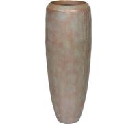 Bac Plastique Et Particules De Métal Ø 30 Cm H 80 Cm Ext. Colonne Vert-De-Gris Brut