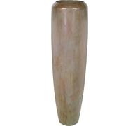 Bac Plastique Et Particules De Métal Ø 32 Cm H 120 Cm Ext. Colonne Vert-De-Gris Brut