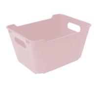 Bac plastique - KEEEPER - Rose nordique - 1 8L - Dimensions 100x195x140 mm - Empilable